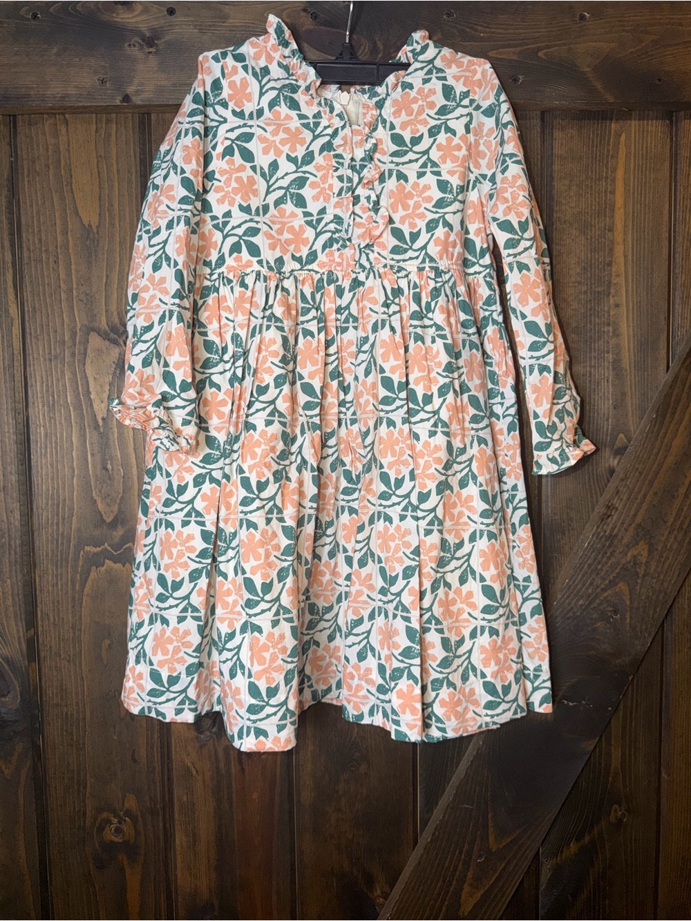 Pink Chicken Floral Dress